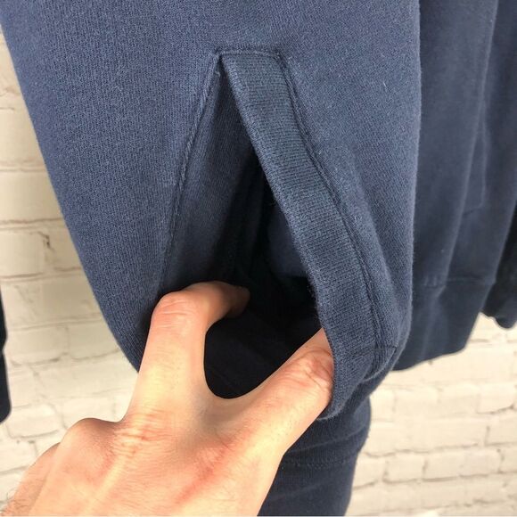 L.L. Bean Blue Quarter Zip Pullover Men's Sz Medium - Picture 3 of 8